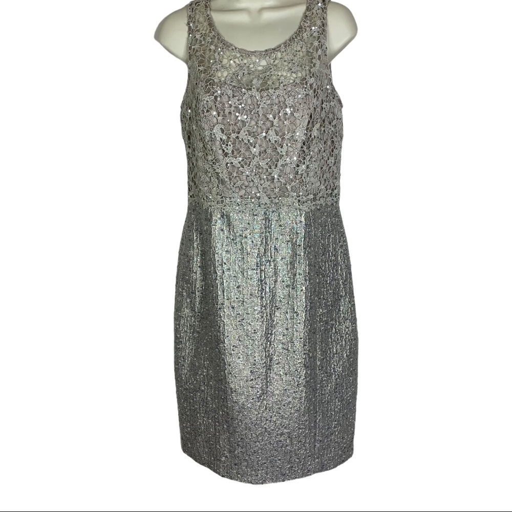Holiday Party Dress Kay Unger New York VTG Metallic Special Occasion Dress